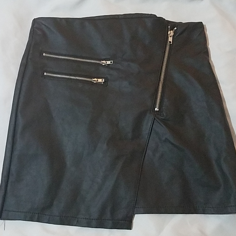 Black "Leather" Skirt